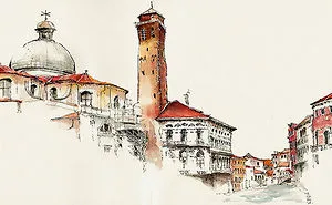Korean Artist Watercolors Cities She Visits