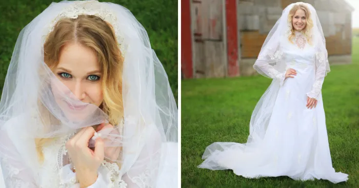 I Honored My Late Mother With A Photoshoot In Her Wedding Dress That We Thought Was Lost