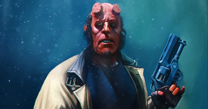 My Recent Digital Painting Of Comics Character Hellboy