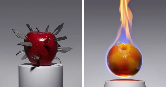 Forbidden Fruit - Crazy Food Artworks Kyle Bean & Aaron Tilley