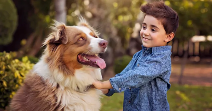 My Australian Shepherd Loves Posing With The Children I Photograph