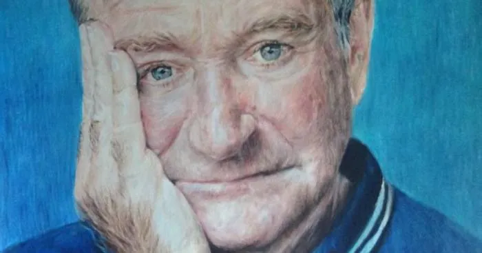 My Colored Pencil Portrait And Poem To Honour Robin Williams
