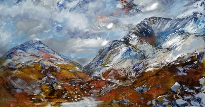 I Paint Dynamic Landscapes On Scrap Metal