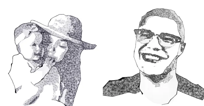 Five Portraits Made From Hundreds Of Triangles