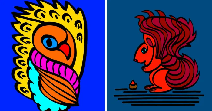 Abstract Animals - How Do You Like The Blue Panda?