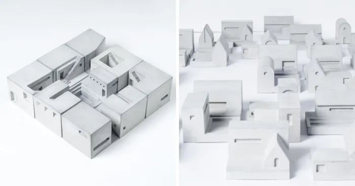 I Created Miniature Concrete Homes