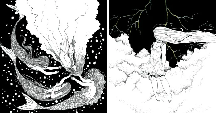 I Create Surreal Black And White Drawings