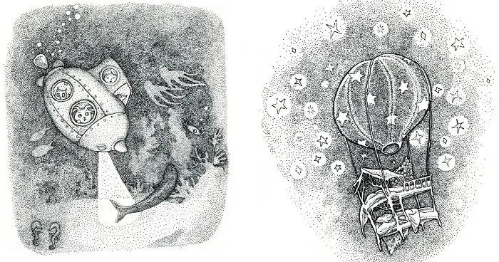 Pointillism Fables: The Magic Traveling Bunk Bed