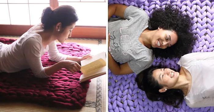 Stay Cosy This Winter Under These Super Soft Giant-Knit Blankets