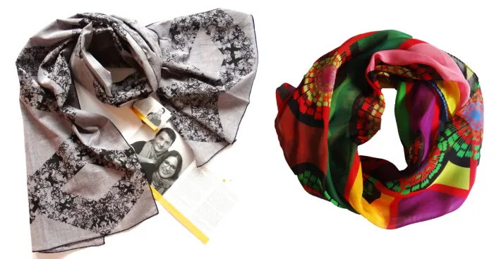 These 2 Women Tell Stories Of Immigrants ... On Scarves