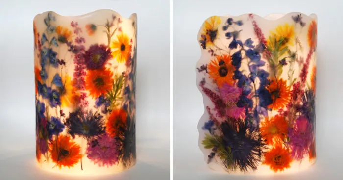 I Made This Autumn Flowers' Lanterns