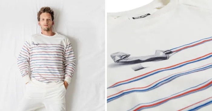 We Remade The Classic Striped Breton Sweater With Toothpaste
