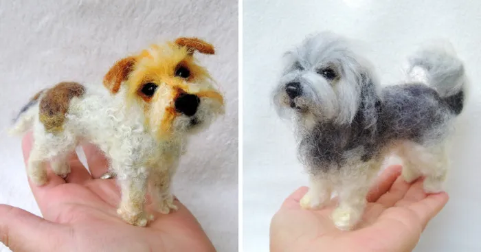 My Needle-Felted Dogs