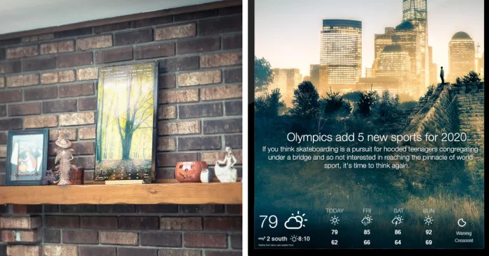 I Created Dakboard - A Wifi Connected Wall Display For Your Photos, Calendar, News And Weather!