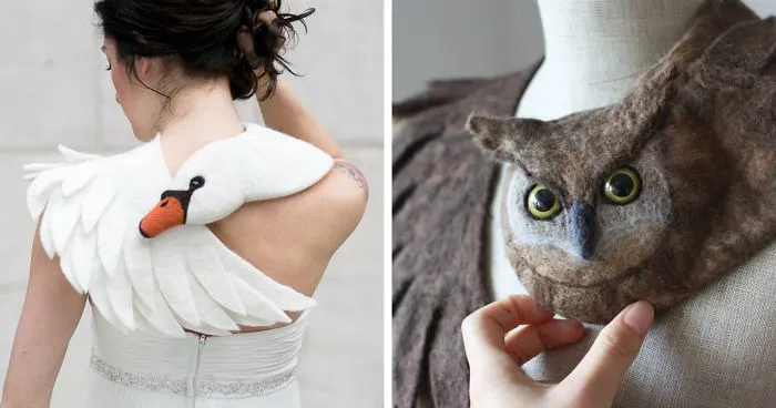 Realistic Felt Animal Scarves That Wrap Around Your Neck To Protect You