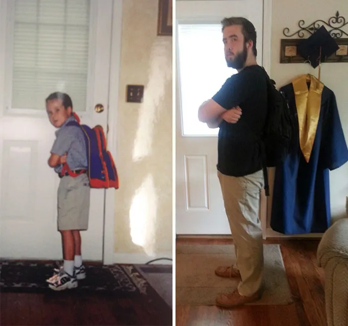 First And Last Day Of School. Same Door