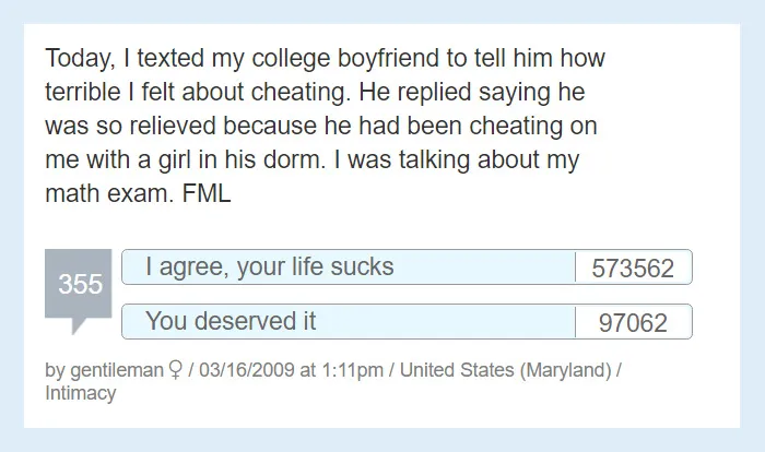 People Share Their Worst 'F*ck My Life' Moments And They're So Sad It's Funny