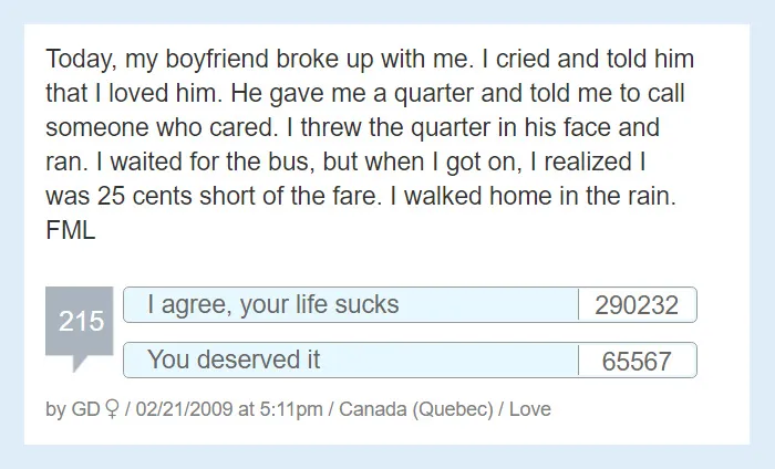 People Share Their Worst 'F*ck My Life' Moments And They're So Sad It's Funny