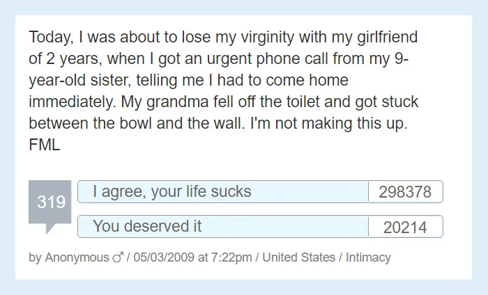 People Share Their Worst 'F*ck My Life' Moments And They're So Sad It's Funny