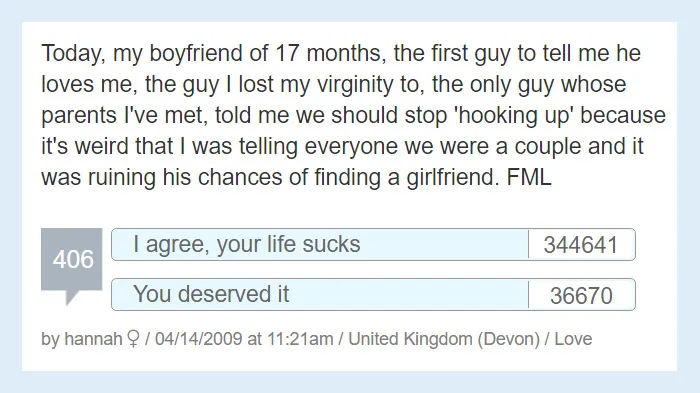 People Share Their Worst 'F*ck My Life' Moments And They're So Sad It's Funny