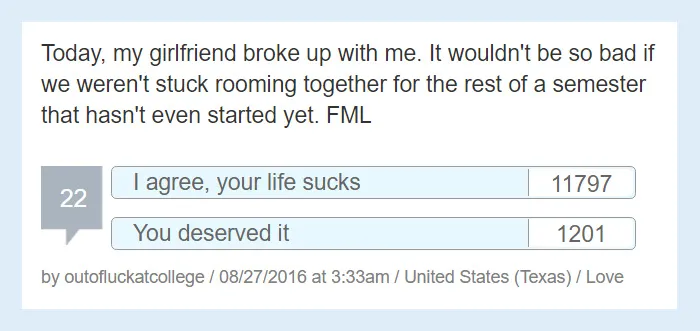 People Share Their Worst 'F*ck My Life' Moments And They're So Sad It's Funny
