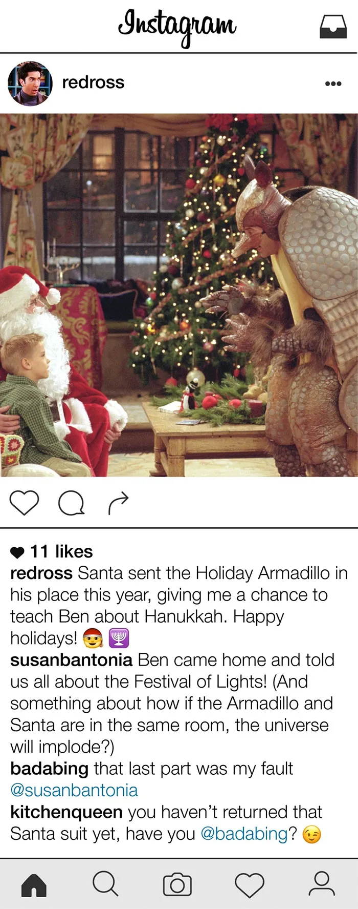What If Ross Geller From Friends Had Instagram