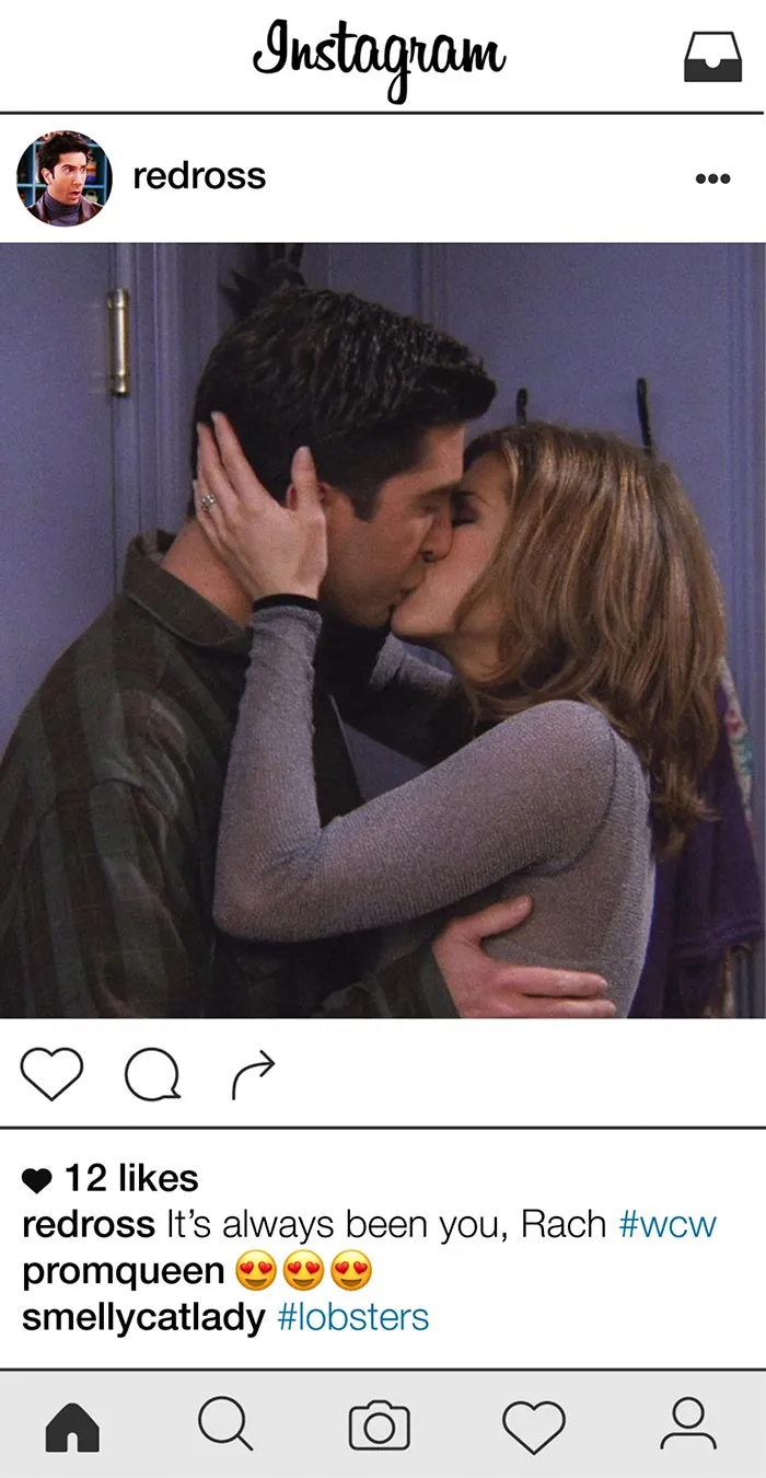 What If Ross Geller From Friends Had Instagram