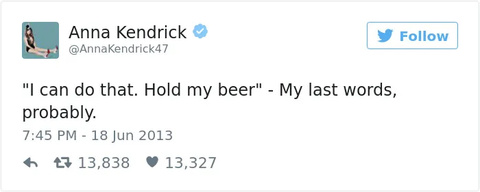 Alcohol Tweet