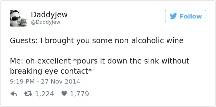 Alcohol Tweet