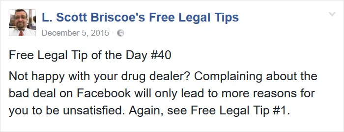 Lawyer Posts Hilarious Legal Tips Based On Things That Actually Happened During His 19 Year Practice