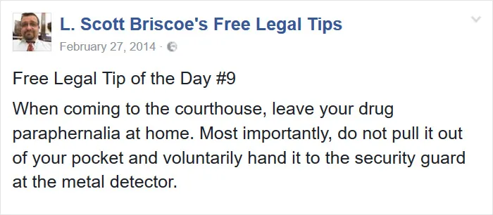 Lawyer Posts Hilarious Legal Tips Based On Things That Actually Happened During His 19 Year Practice