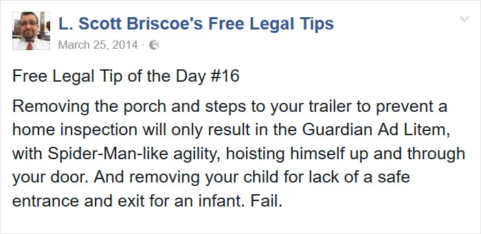 Lawyer Posts Hilarious Legal Tips Based On Things That Actually Happened During His 19 Year Practice