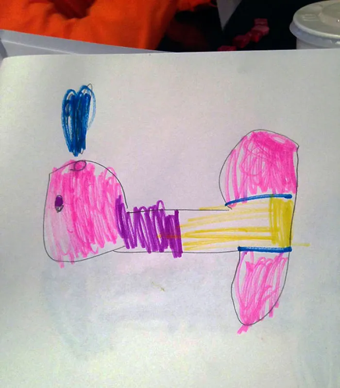 My Friends Kid Drew A "Whale"