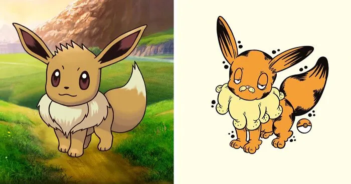 This Artist Is Redrawing All 151 Pokemon As Garfield