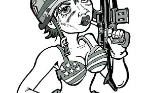 I Paint And Draw Images Influenced By Tattoo Art,  Punk Rock And Unpopular Culture.