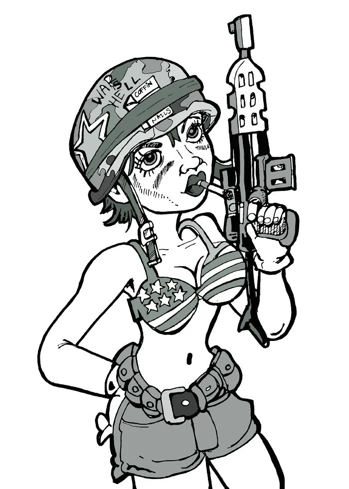 I Paint And Draw Images Influenced By Tattoo Art,  Punk Rock And Unpopular Culture.