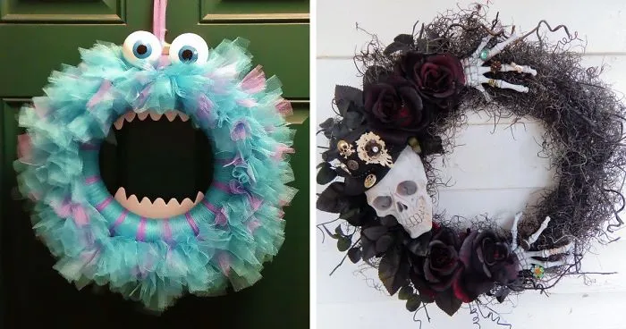Halloween Wreaths Are A Thing Now, And They're Creepily Awesome