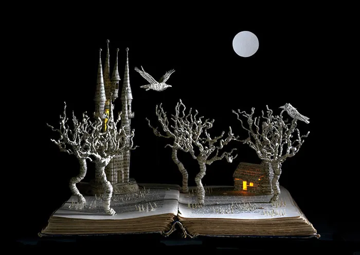 Old Books Turned Into Fairytale Sculptures By Su Blackwell