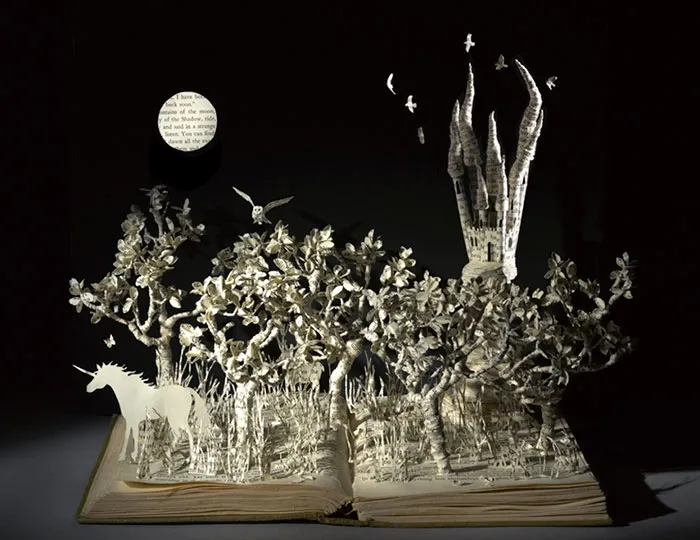 Old Books Turned Into Fairytale Sculptures By Su Blackwell