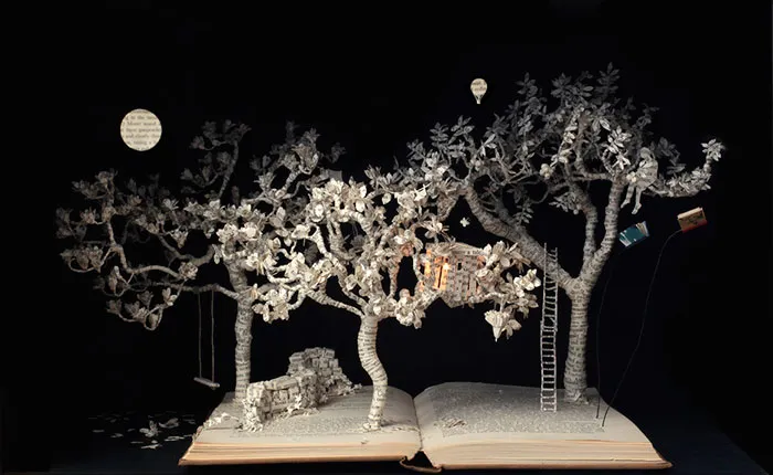 Old Books Turned Into Fairytale Sculptures By Su Blackwell