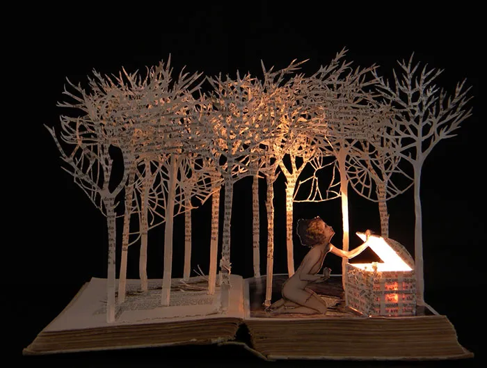 Old Books Turned Into Fairytale Sculptures By Su Blackwell