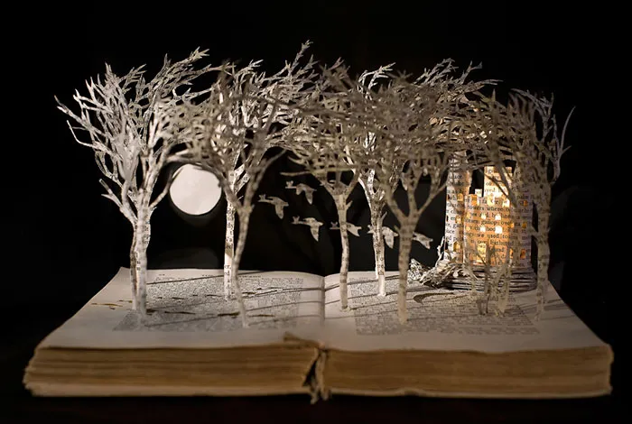 Old Books Turned Into Fairytale Sculptures By Su Blackwell