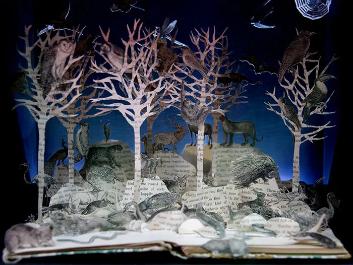 Old Books Turned Into Fairytale Sculptures By Su Blackwell