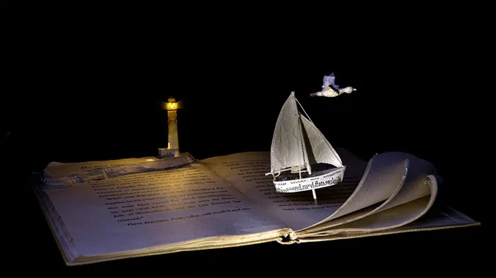 Old Books Turned Into Fairytale Sculptures By Su Blackwell