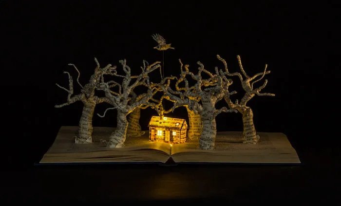 Old Books Turned Into Fairytale Sculptures By Su Blackwell