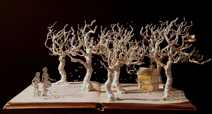 Old Books Turned Into Fairytale Sculptures By Su Blackwell