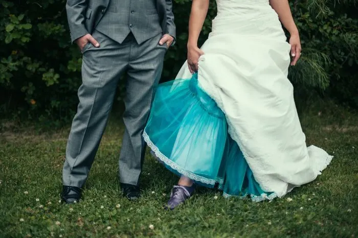 Dip Dye Wedding Dress Trend Will Make Your Big Day More Colorful