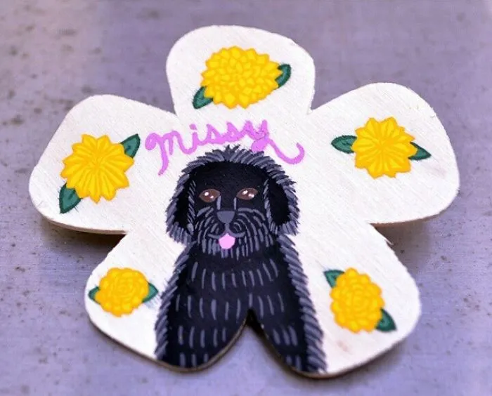 I Paint Portraits Of Pets On Brooches