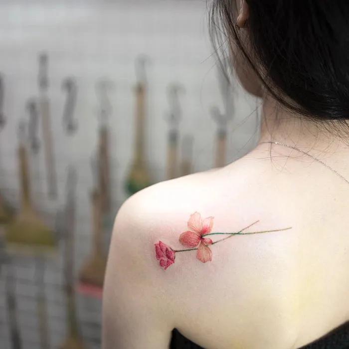 119 Delicately Beautiful Tattoos By South Korean Artist Hongdam