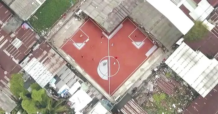 World’s First Non-Rectangular Football Field That We Created In Thailand